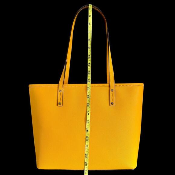 Michael Kors YELLOW Jet Set Tote Medium Travel MD TZ Jasmine Saffiano Leather - Picture 9 of 10